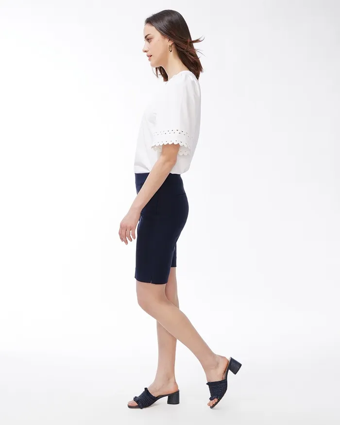 Chico039s So Slimming Brigitte 10034 Shorts Black Women Pants