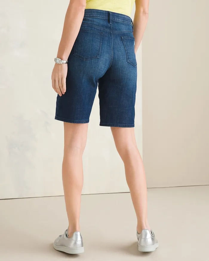 Chico039s So Slimming Girlfriend Shorts Rainier Indigo Women Shorts