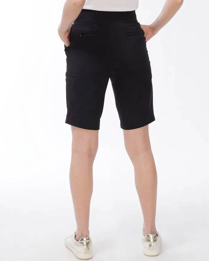 Chico039s Zenergy UPF 11034 PullOn Shorts Black Women Pants
