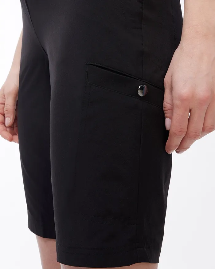 Chico039s Zenergy UPF 11034 PullOn Shorts Black Women Pants