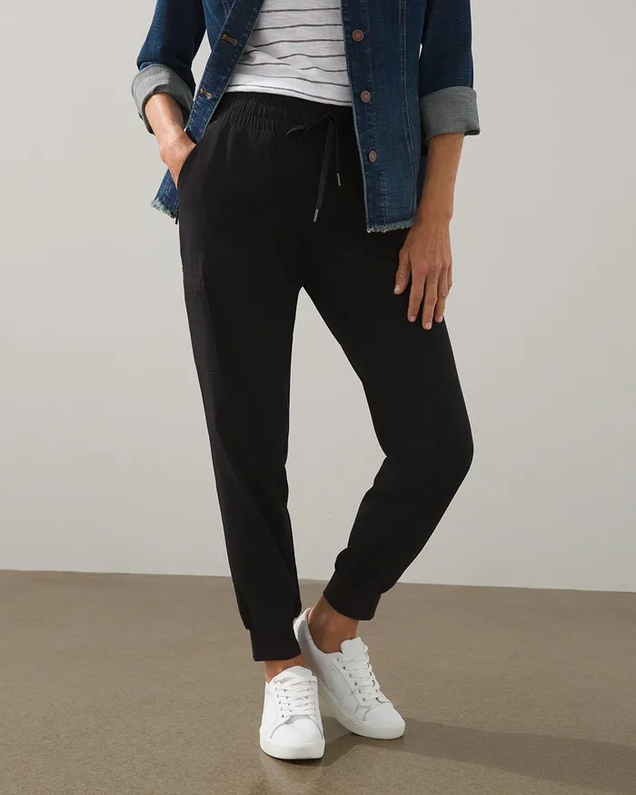 Chico039s Zenergy UPF Jogger Pants Black Women Pants