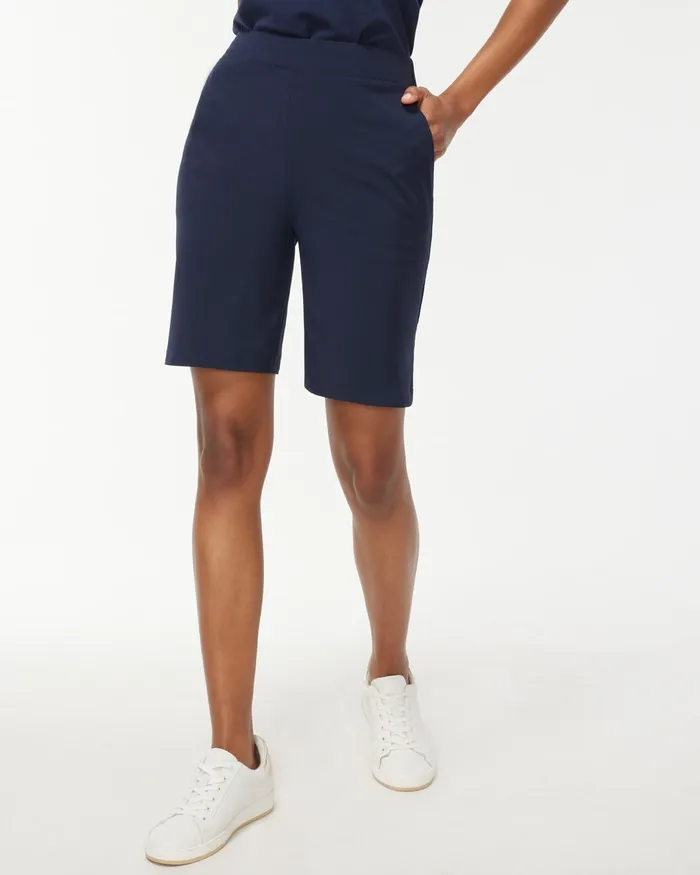 Chico039s Zenergy UPF Neema Beach Shorts Classic Navy Women Activewear