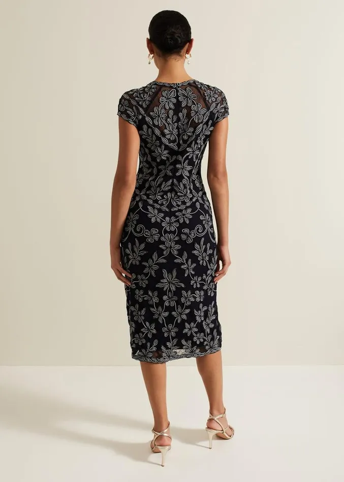 Clarinda Tapework Dress Multicoloured Women Phase Eight Dresses