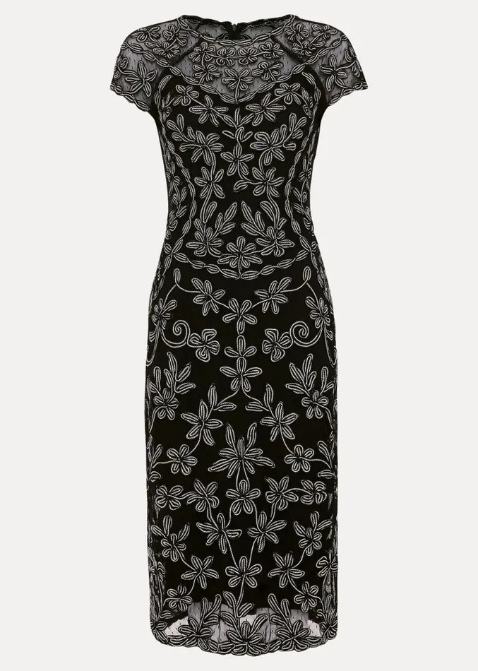 Clarinda Tapework Dress Multicoloured Women Phase Eight Dresses