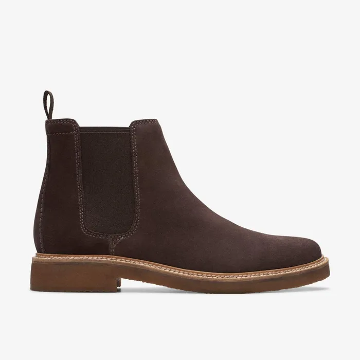 Clarkdale Easy Dark Brown Suede Men Clarks Casual Dress Shoes