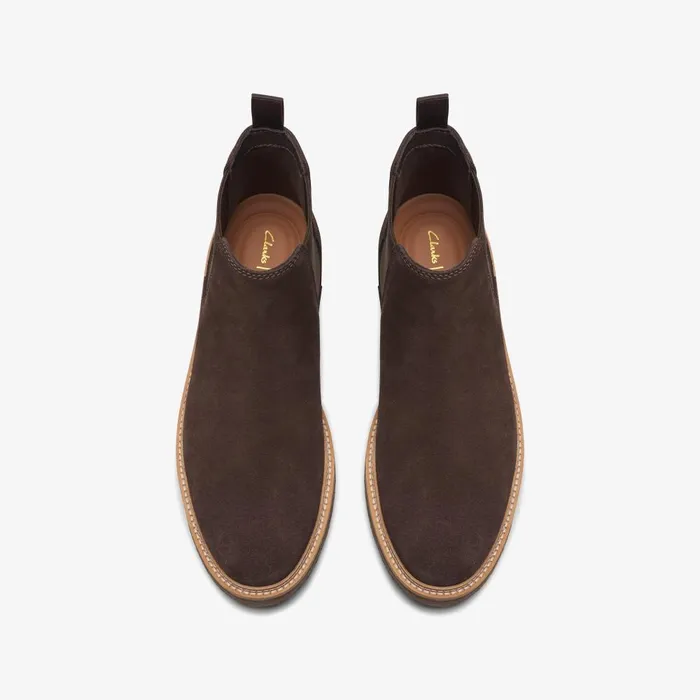 Clarkdale Easy Dark Brown Suede Men Clarks Casual Dress Shoes