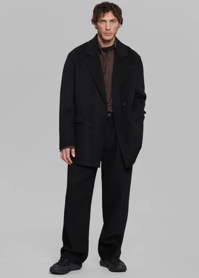 Clothing Men The Frankie Shop Beo Wool Suit Pants 8211 Black