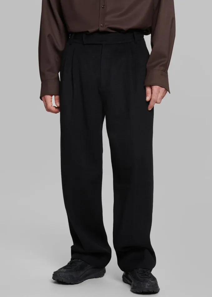 Clothing Men The Frankie Shop Beo Wool Suit Pants 8211 Black