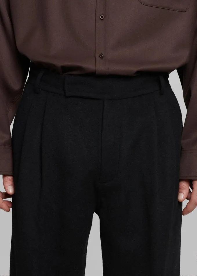 Clothing Men The Frankie Shop Beo Wool Suit Pants 8211 Black