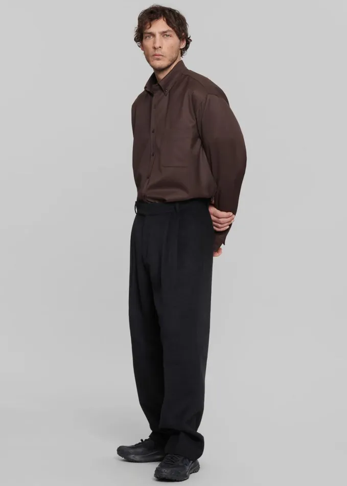 Clothing Men The Frankie Shop Beo Wool Suit Pants 8211 Black