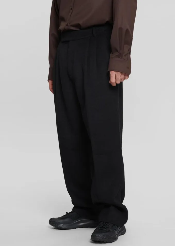 Clothing Men The Frankie Shop Beo Wool Suit Pants 8211 Black