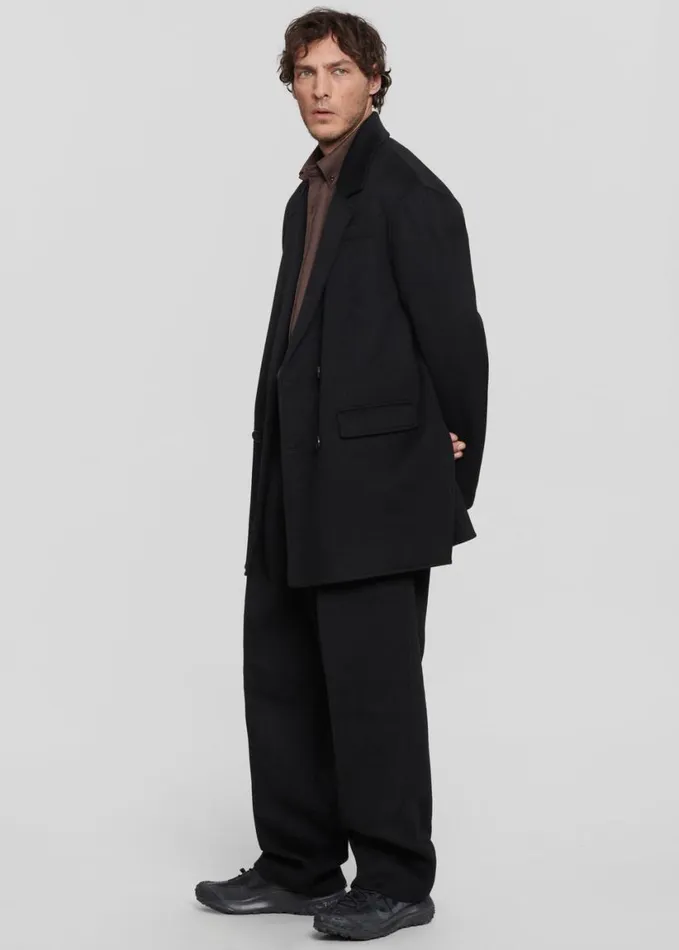 Clothing Men The Frankie Shop Beo Wool Suit Pants 8211 Black