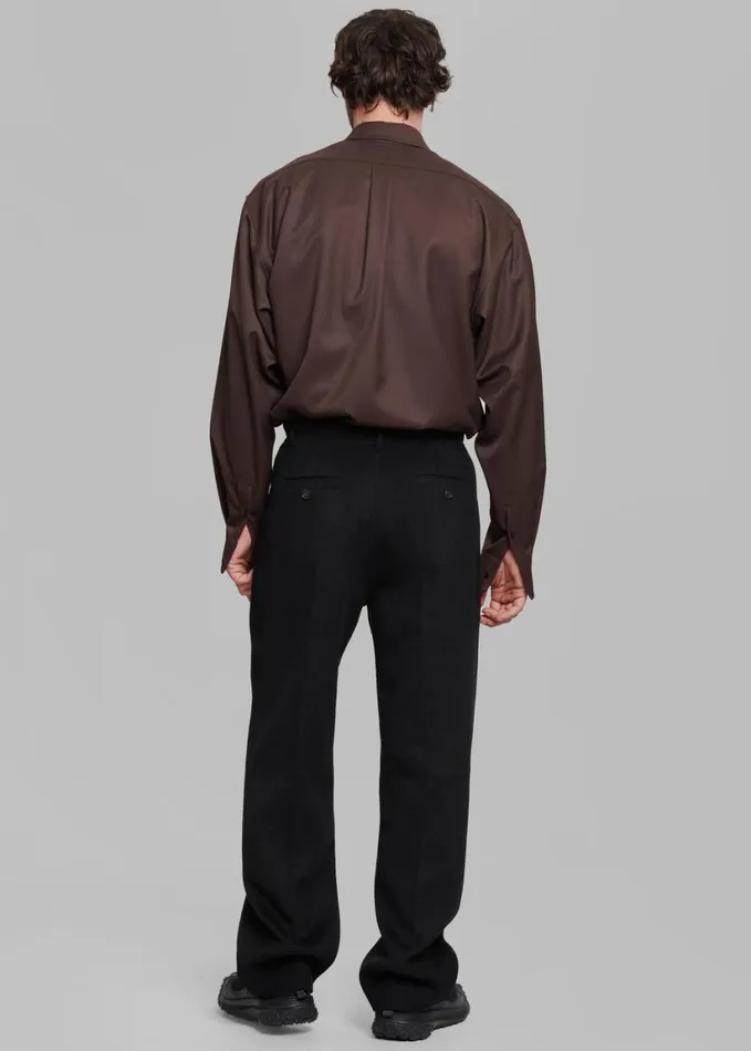 Clothing Men The Frankie Shop Beo Wool Suit Pants 8211 Black