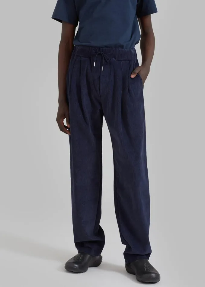 Clothing Men The Frankie Shop Camden Corduroy Pants 8211 Navy