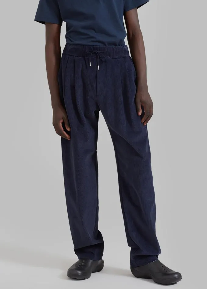 Clothing Men The Frankie Shop Camden Corduroy Pants 8211 Navy
