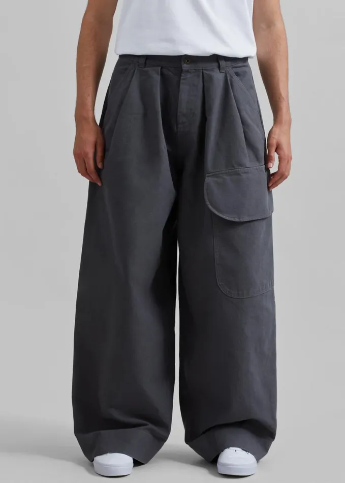 Clothing Men The Frankie Shop JW Anderson Relaxed Cargo Trousers 8211 Grey