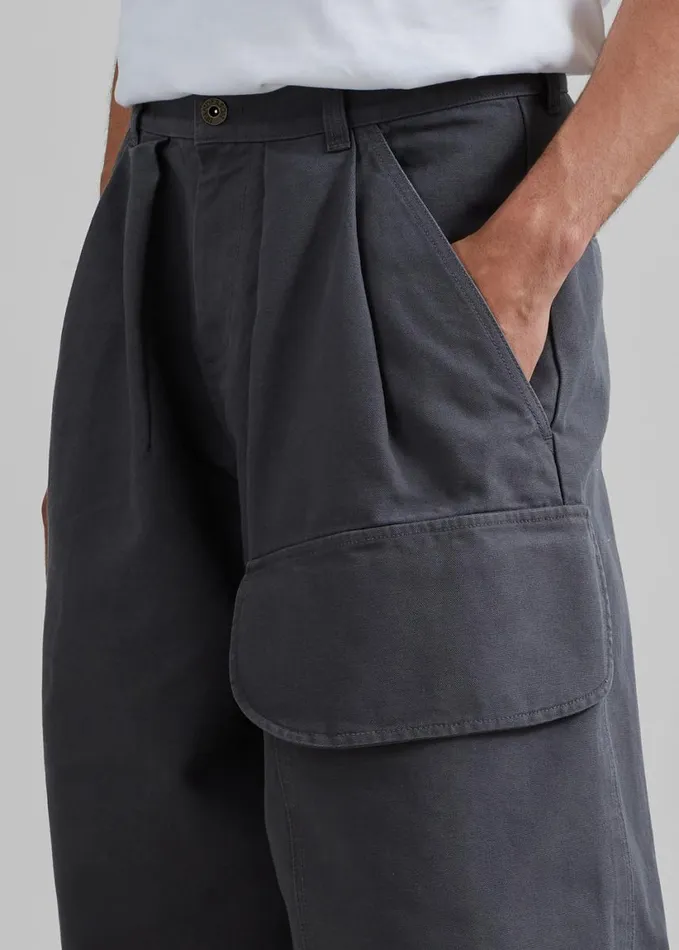 Clothing Men The Frankie Shop JW Anderson Relaxed Cargo Trousers 8211 Grey