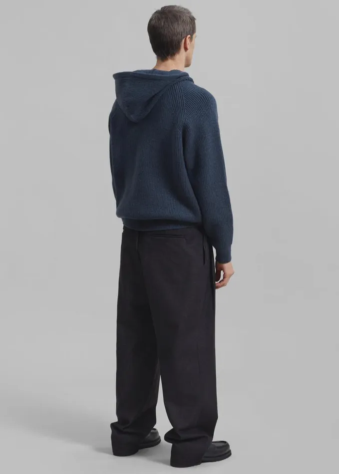 Clothing Men The Frankie Shop Stephen Pleated Denim Trousers 8211 Black