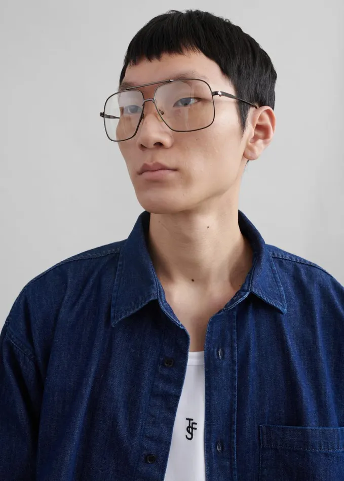 Clothing Men The Frankie Shop Tanner Denim Shirt 8211 Raw Wash