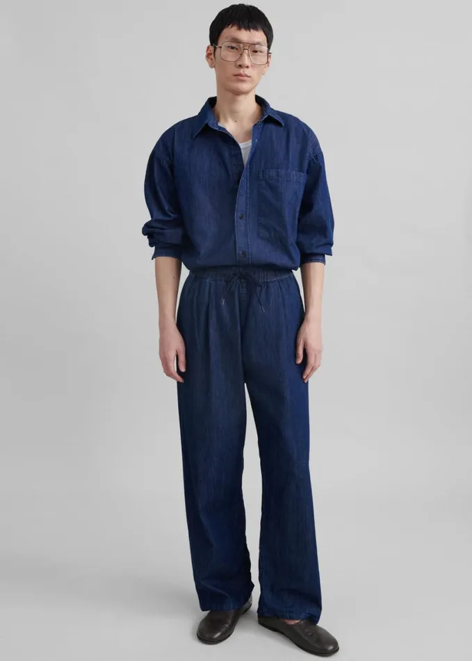 Clothing Men The Frankie Shop Tanner Denim Shirt 8211 Raw Wash