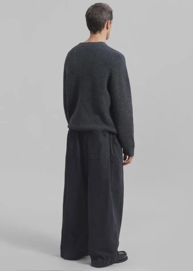 Clothing WomenMen The Frankie Shop Emory Sweater 8211 Charcoal