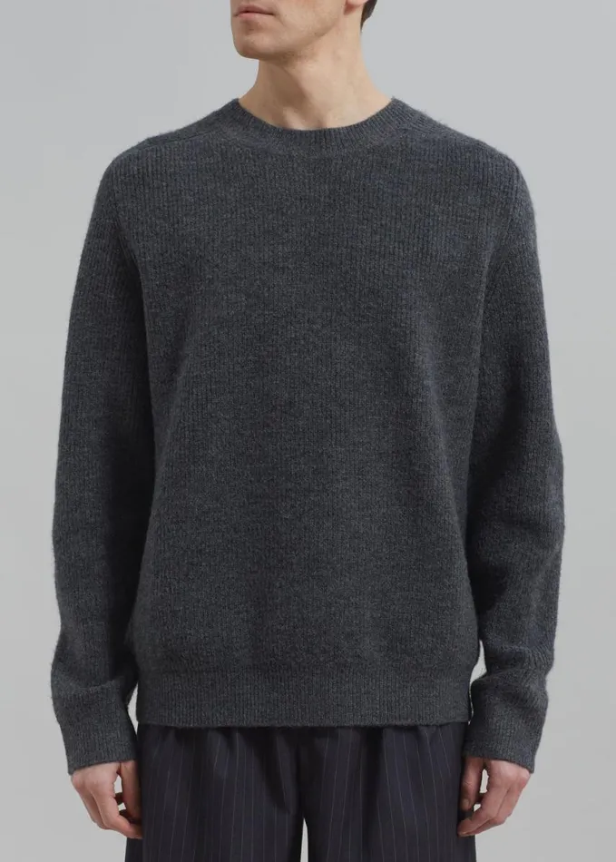 Clothing WomenMen The Frankie Shop Emory Sweater 8211 Charcoal