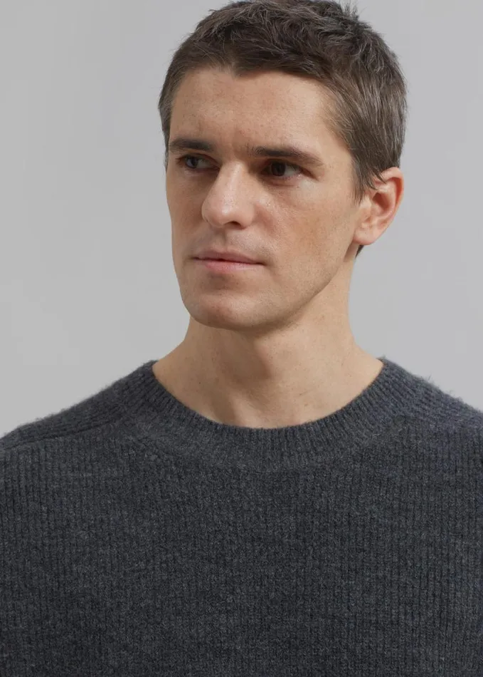 Clothing WomenMen The Frankie Shop Emory Sweater 8211 Charcoal