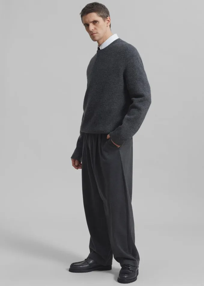 Clothing WomenMen The Frankie Shop Emory Sweater 8211 Charcoal