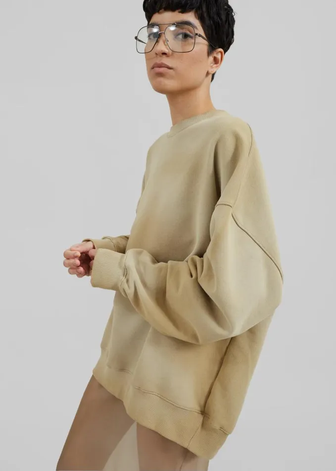 Clothing WomenMen The Frankie Shop Hart Tie Dye Sweatshirt 8211 Beige