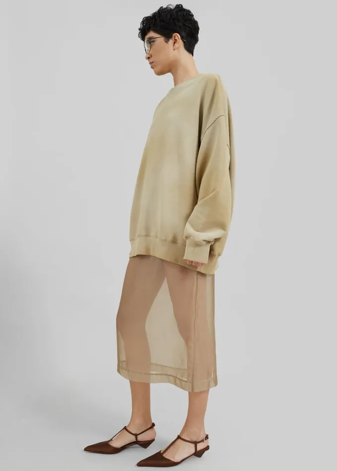 Clothing WomenMen The Frankie Shop Hart Tie Dye Sweatshirt 8211 Beige