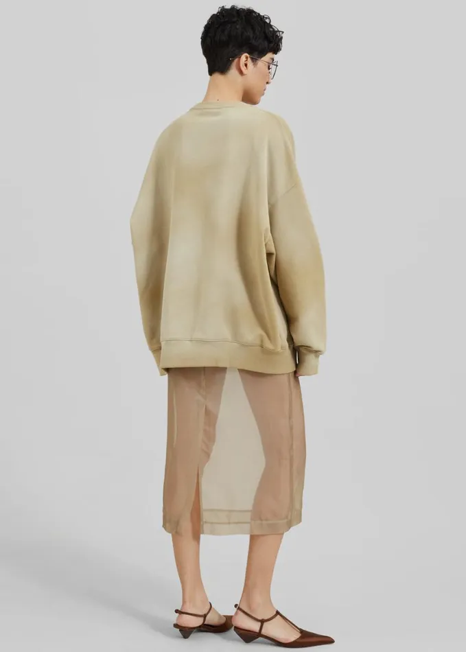Clothing WomenMen The Frankie Shop Hart Tie Dye Sweatshirt 8211 Beige