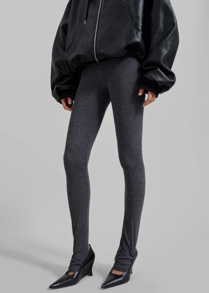 Clothing Women The Frankie Shop Alondra Leggings 8211 Dark Grey