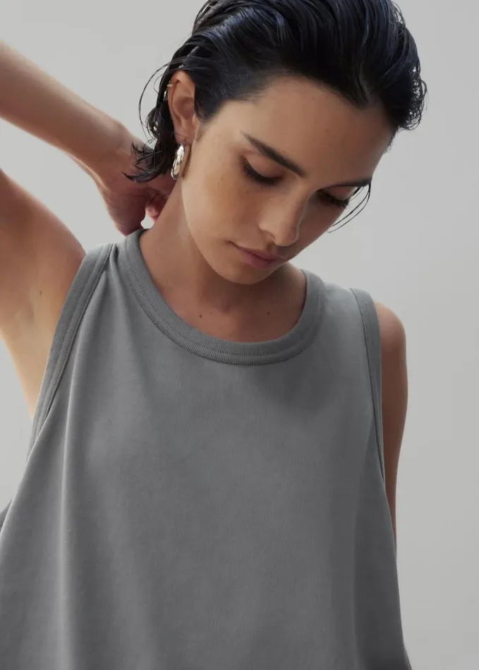 Clothing Women The Frankie Shop Briston Boxy Tank 8211 Grey