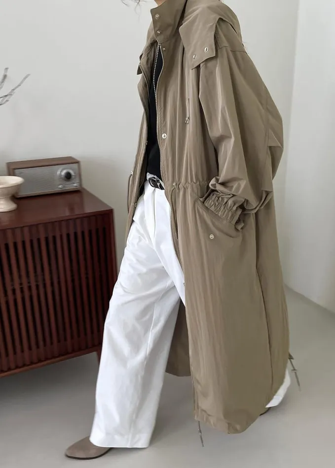Clothing Women The Frankie Shop Carmel Long Jacket 8211 Beige