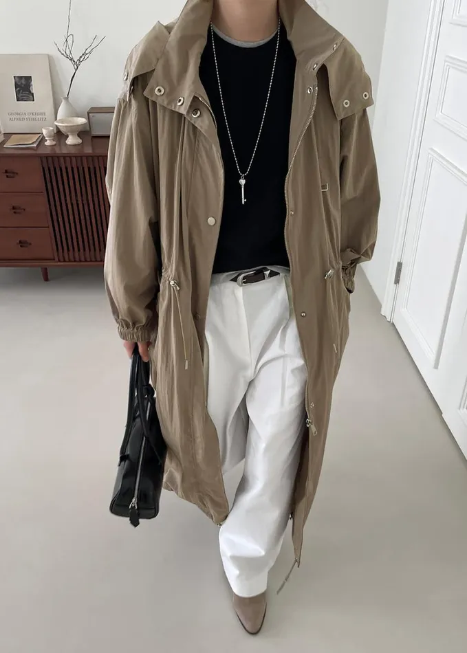 Clothing Women The Frankie Shop Carmel Long Jacket 8211 Beige