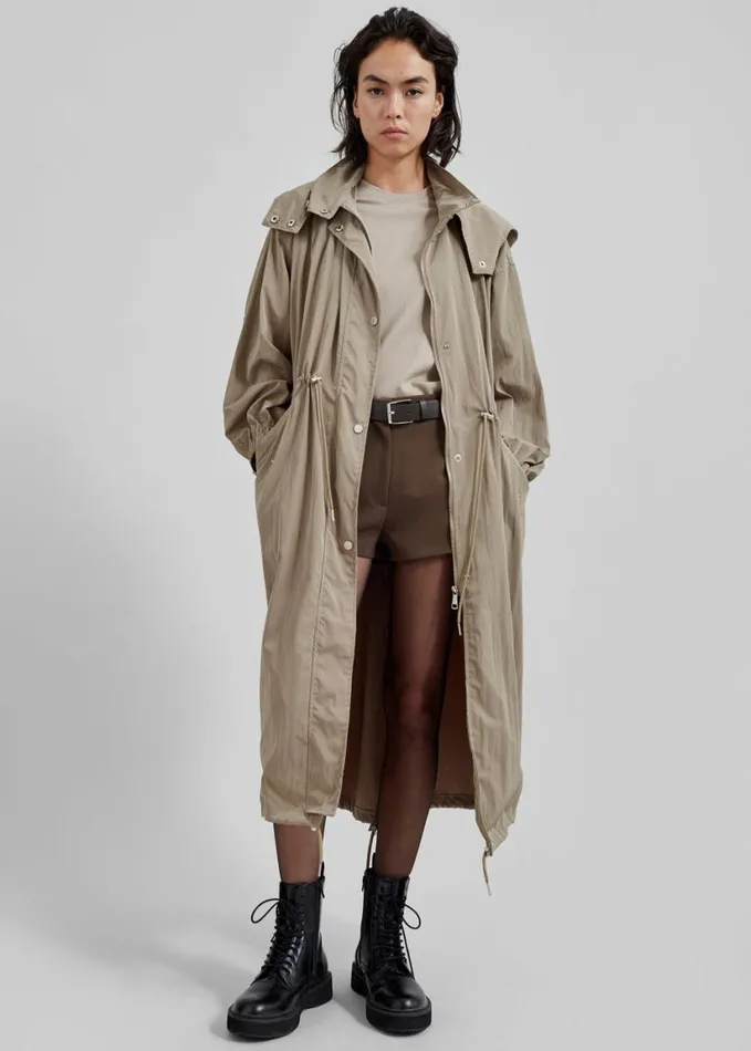 Clothing Women The Frankie Shop Carmel Long Jacket 8211 Beige