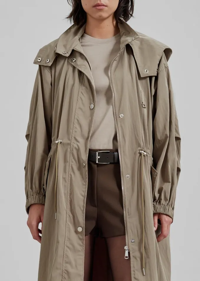 Clothing Women The Frankie Shop Carmel Long Jacket 8211 Beige