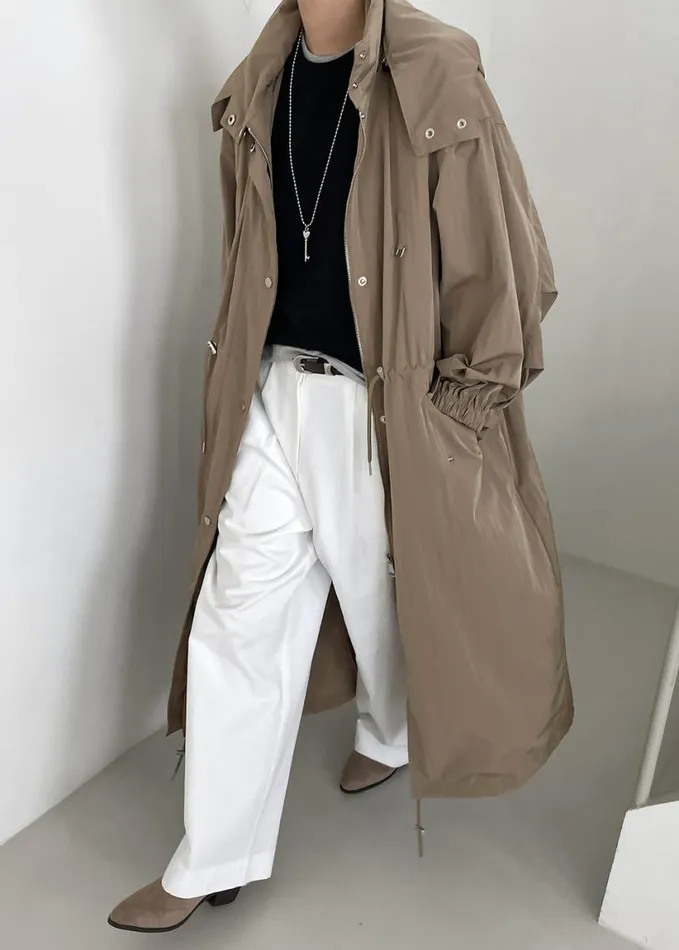 Clothing Women The Frankie Shop Carmel Long Jacket 8211 Beige