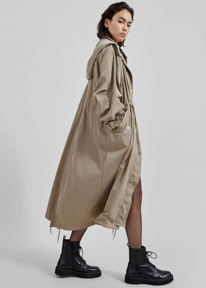 Clothing Women The Frankie Shop Carmel Long Jacket 8211 Beige