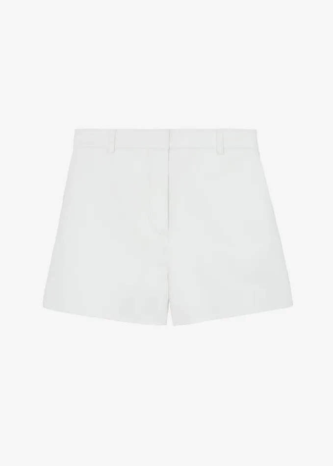 Clothing Women The Frankie Shop Cassie Faux Leather Mini Shorts 8211 White