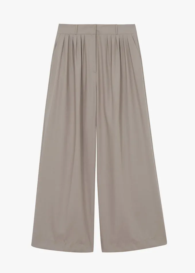 Clothing Women The Frankie Shop Catalina Pleated Trousers 8211 Grey
