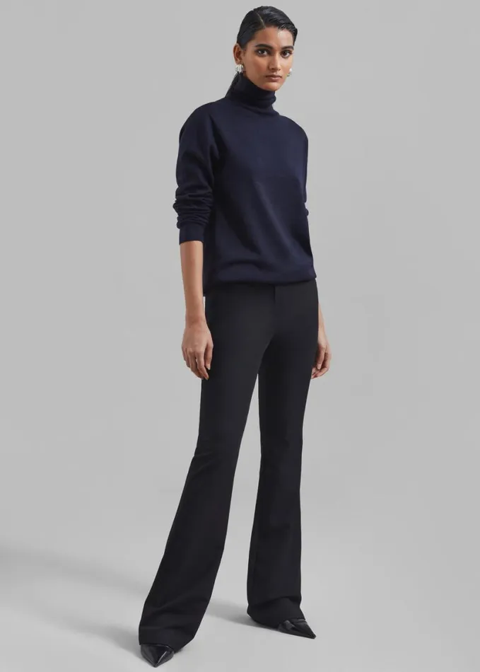 Clothing Women The Frankie Shop Charley Bootcut Pants 8211 Black