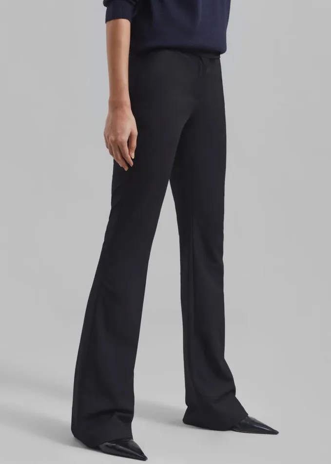 Clothing Women The Frankie Shop Charley Bootcut Pants 8211 Black