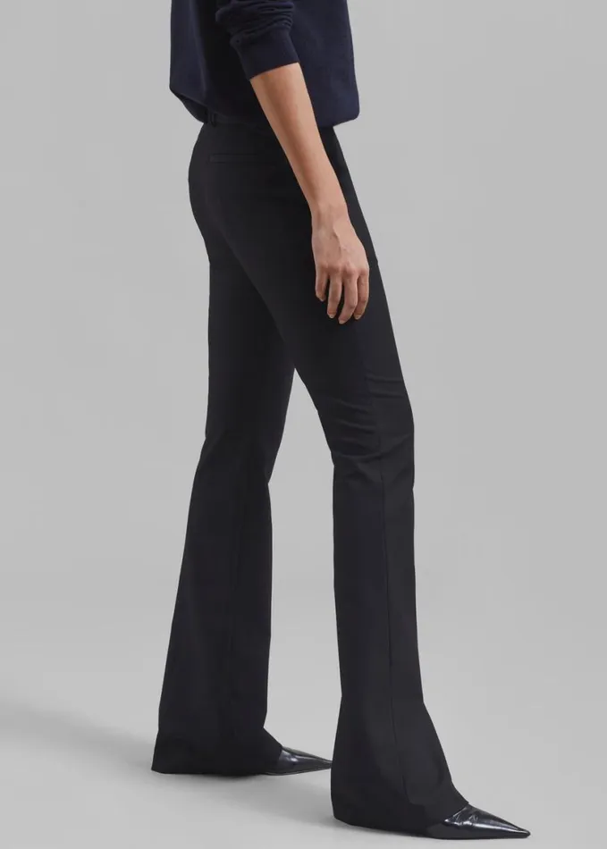 Clothing Women The Frankie Shop Charley Bootcut Pants 8211 Black