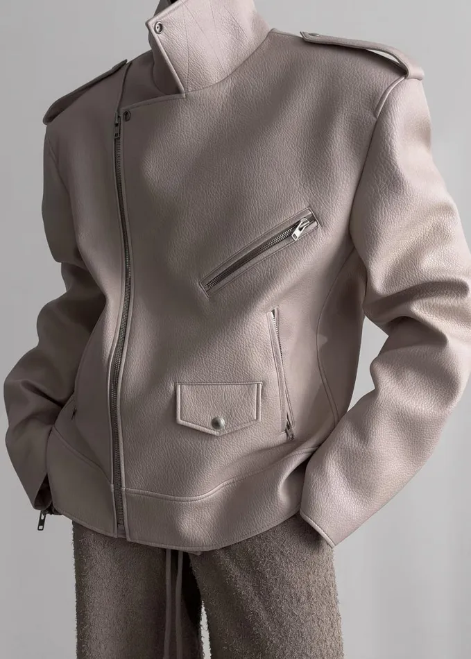 Clothing Women The Frankie Shop Chicago Oversized Biker Jacket 8211 Cream