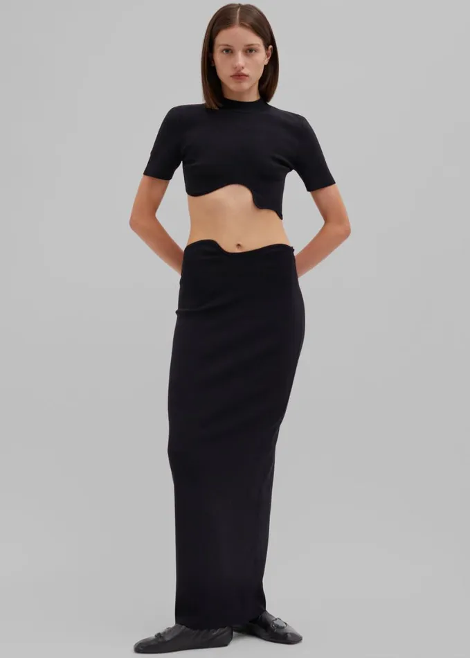 Clothing Women The Frankie Shop Christopher Esber Maparadita Midi Skirt 8211 Black