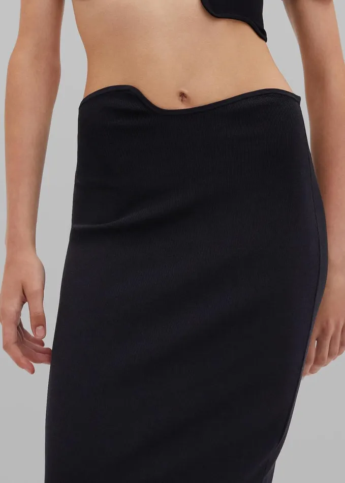 Clothing Women The Frankie Shop Christopher Esber Maparadita Midi Skirt 8211 Black