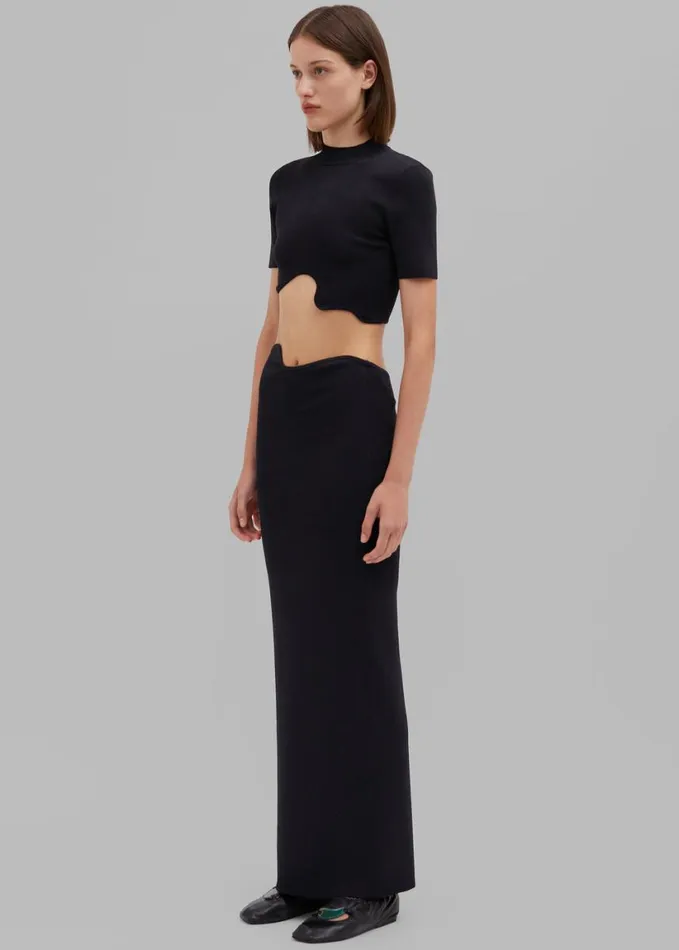 Clothing Women The Frankie Shop Christopher Esber Maparadita Midi Skirt 8211 Black