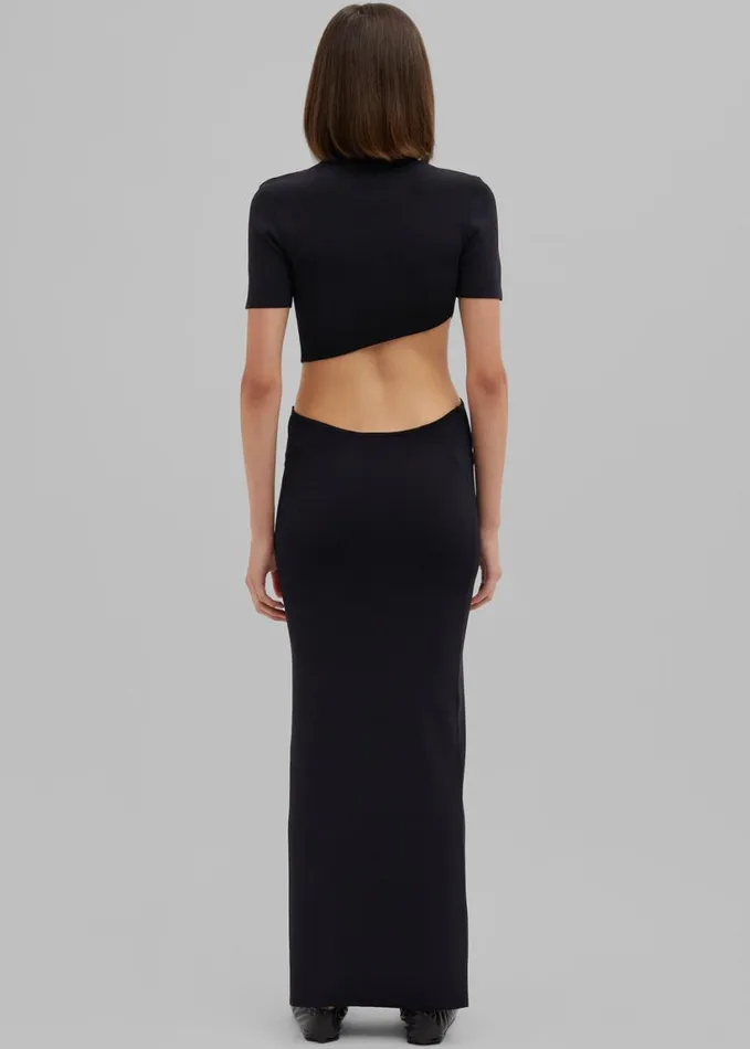 Clothing Women The Frankie Shop Christopher Esber Maparadita Midi Skirt 8211 Black