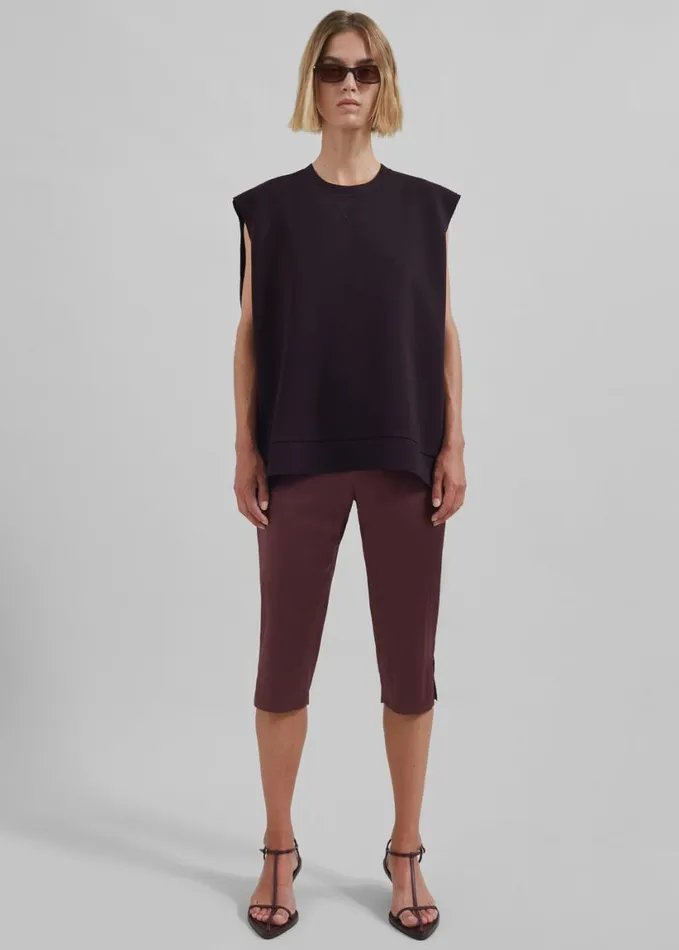 Clothing Women The Frankie Shop Christopher Esber Silk Pedal Pusher 8211 Mahogany